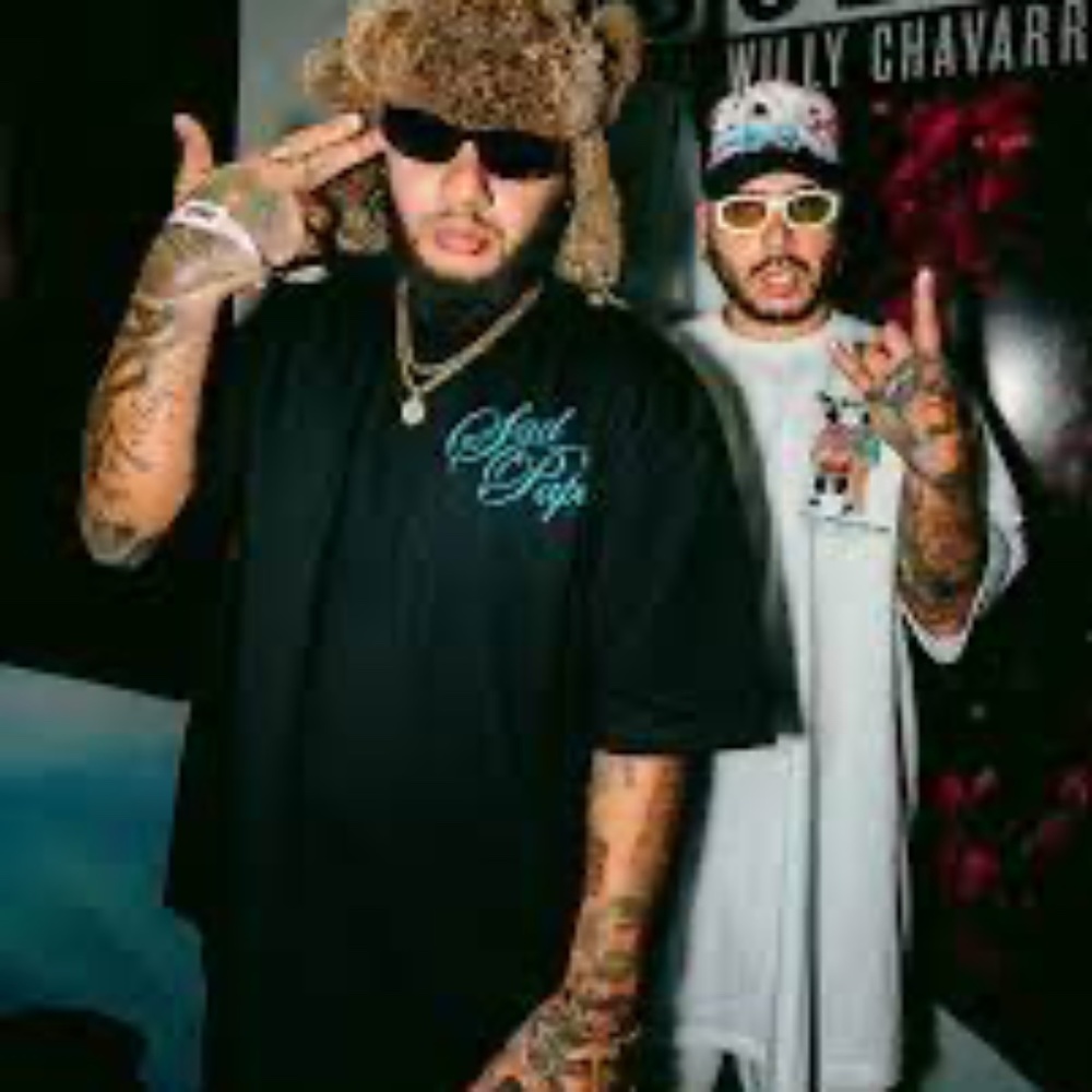 WILLY CHAVARRIA x PRO CLUB Sad Papi Black Oversized T Shirt sz M